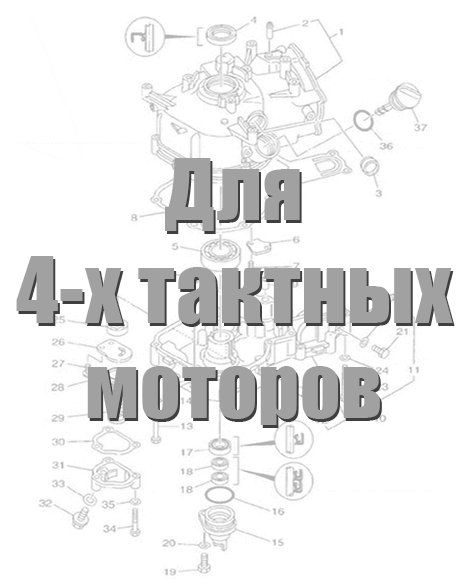 Запчасти для 4-х тактных моторов Sea-Pro